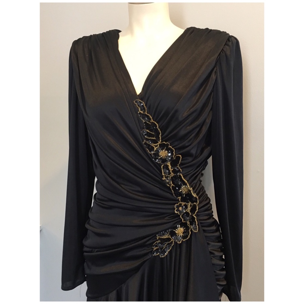 Black vintage dress - Picture 5 of 6